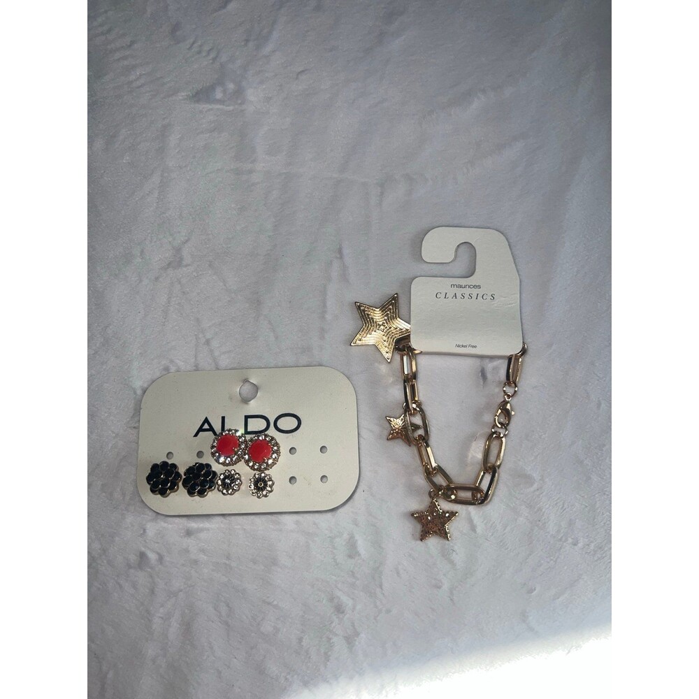 Star bracelet & Aldo earrings